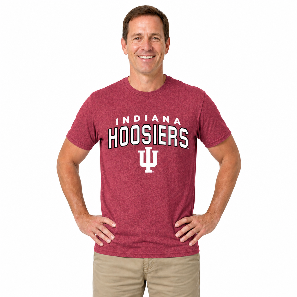 Indiana Hoosiers T-Shirt Heathered for Men and Women - Cardinal Heather