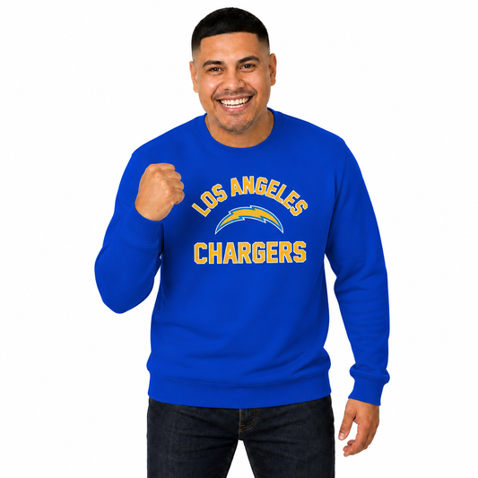 Los Angeles Chargers NFL Adult Gameday Football Crewneck Sweatshirt - Royal