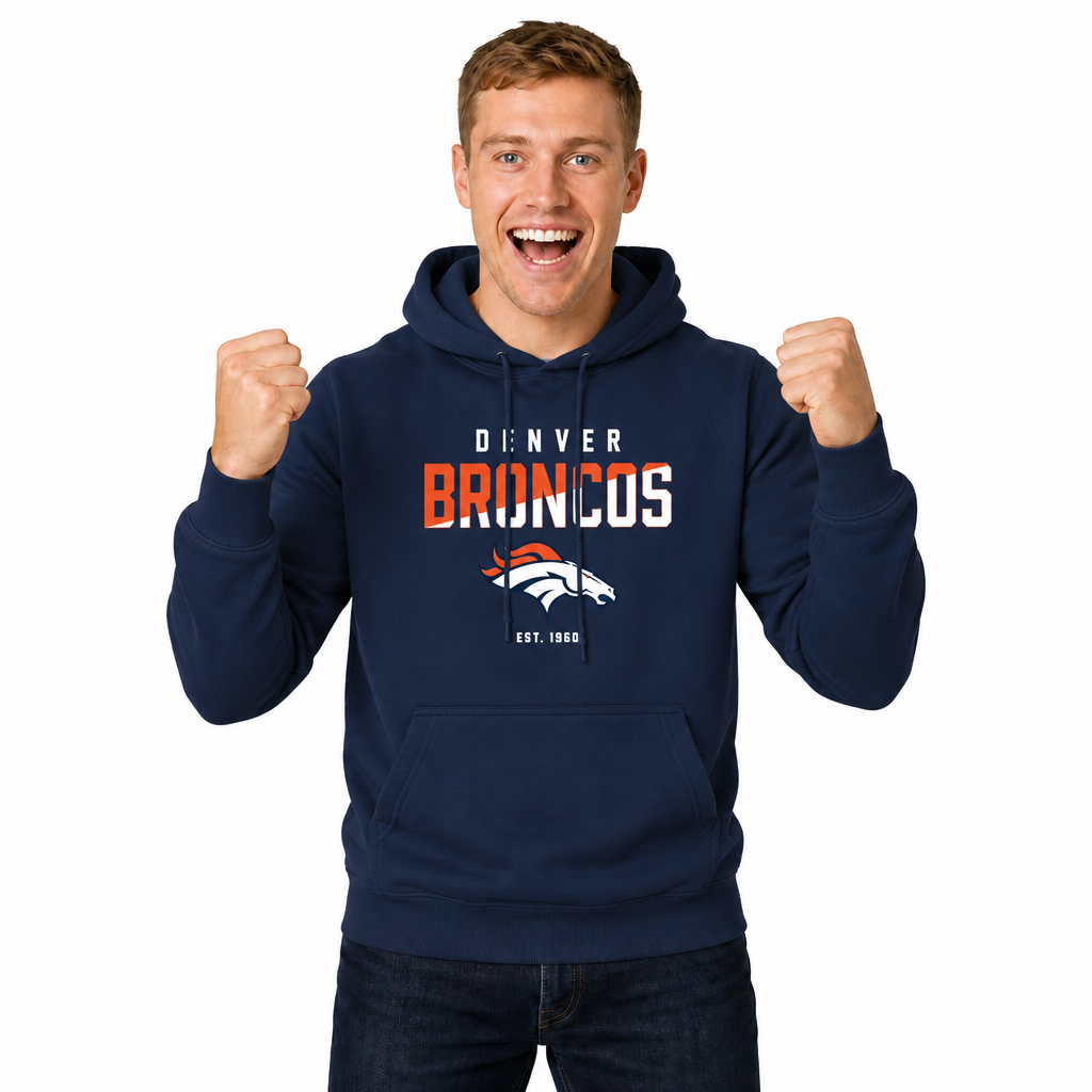 Denver Broncos Broncos Hoodie Fleece Sweatshirt for Men and Women - Navy