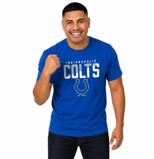 Indianapolis Colts NFL Color Block Tee - Royal