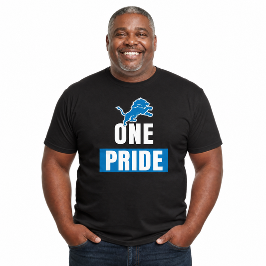 Detroit Lions NFL Team Slogan T-Shirt - Black