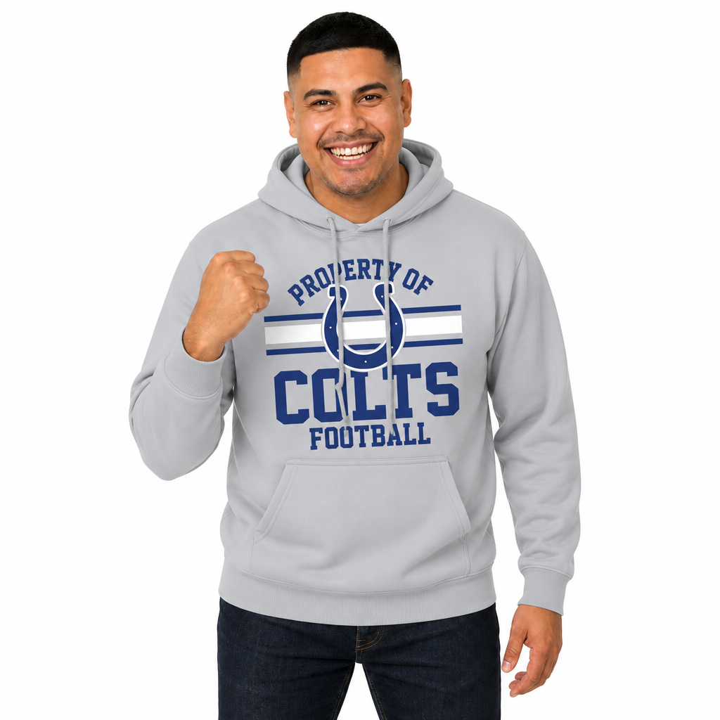 Indianapolis Colts Property Of Fleece Hoodie - Sport Gray