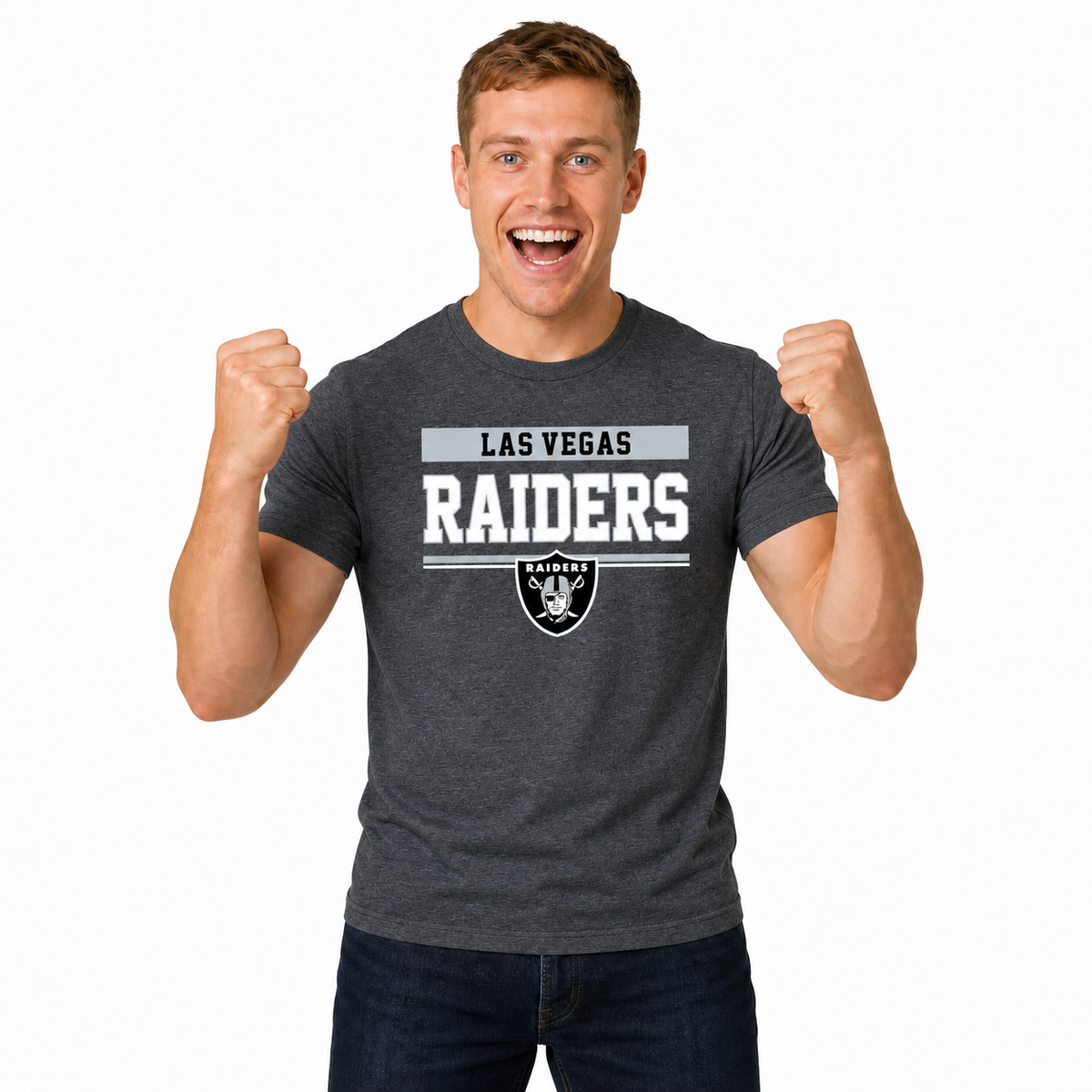 Las Vegas Raiders Charcoal T-Shirt for Men and Women - Charcoal