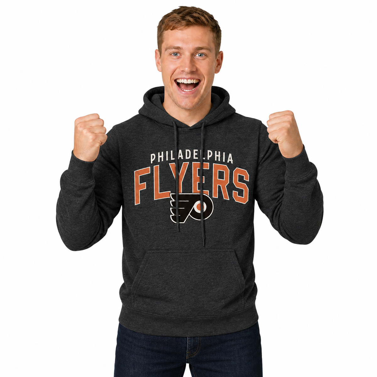 Philadelphia Flyers Flyers Hoodie Fleece Sweatshirt for Men and Women - Black Heather