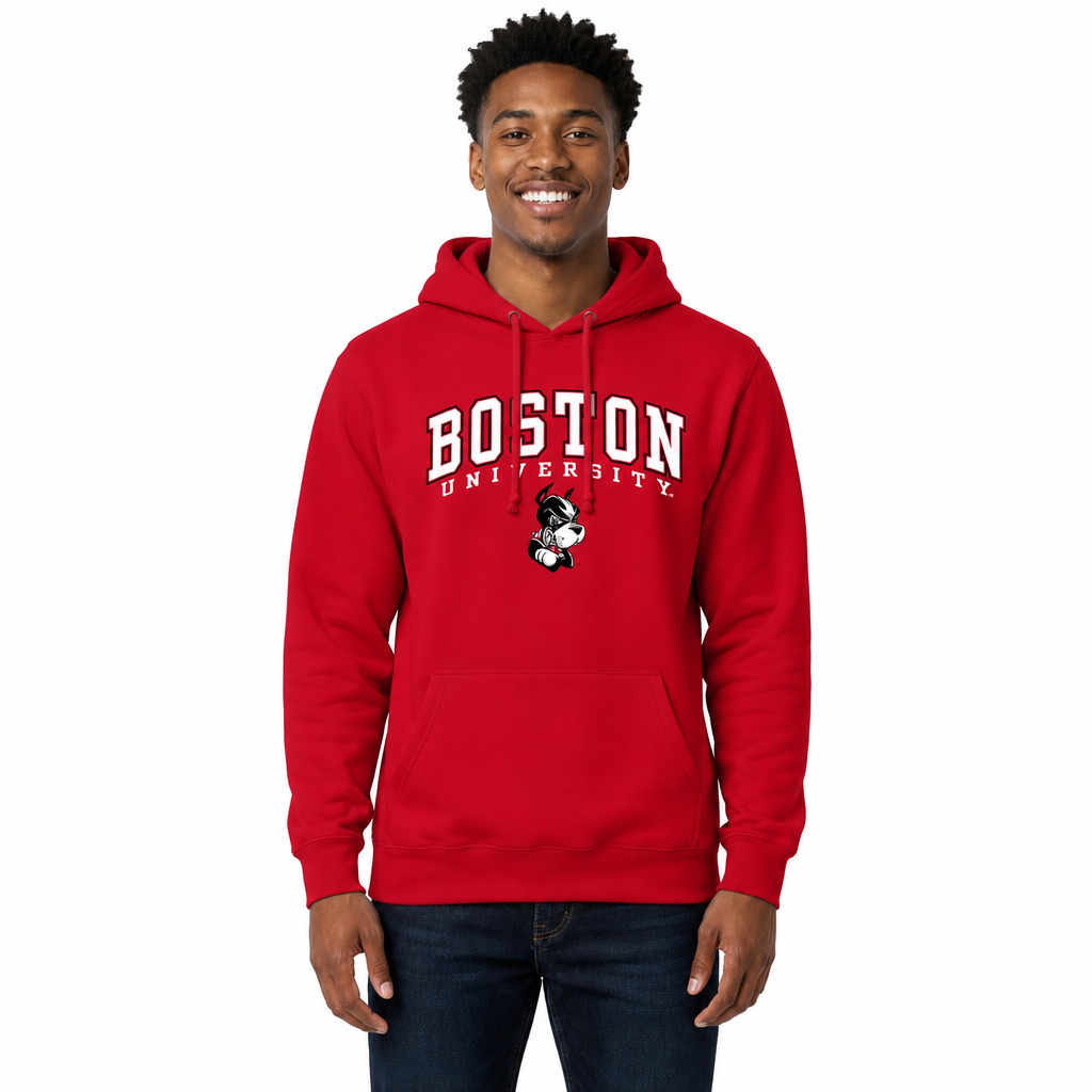 BU Arch & Logo Gameday Hoodie - Red