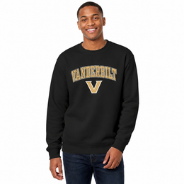 Vanderbilt Commodores Adult Arch & Logo Soft Style Gameday Crewneck Sweatshirt - Black