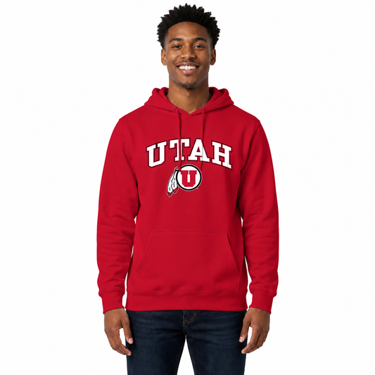 Utah Utes Arch & Logo Gameday Hoodie - Red