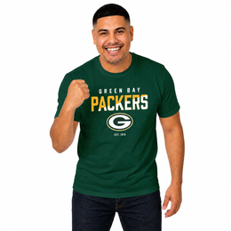 Green Bay Packers NFL Color Block Tee - Forest Green
