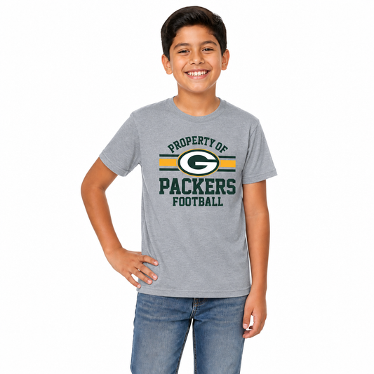 Green Bay Packers NFL Youth Property Of T-Shirt Boys Girls Tee