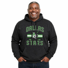 Dallas Stars Stars Hoodie Fleece Hooded Sweatshirt - Black