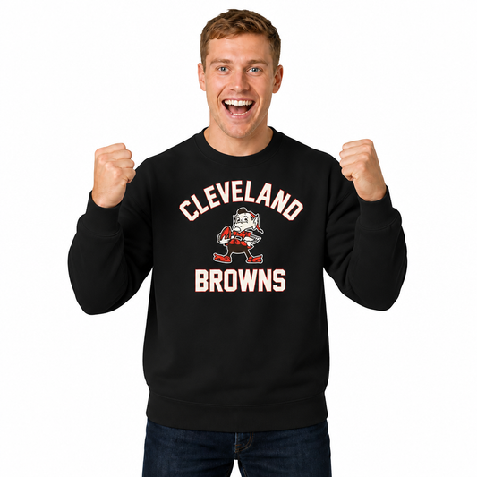 Cleveland Browns Gameday Crewneck Sweatshirt - Black