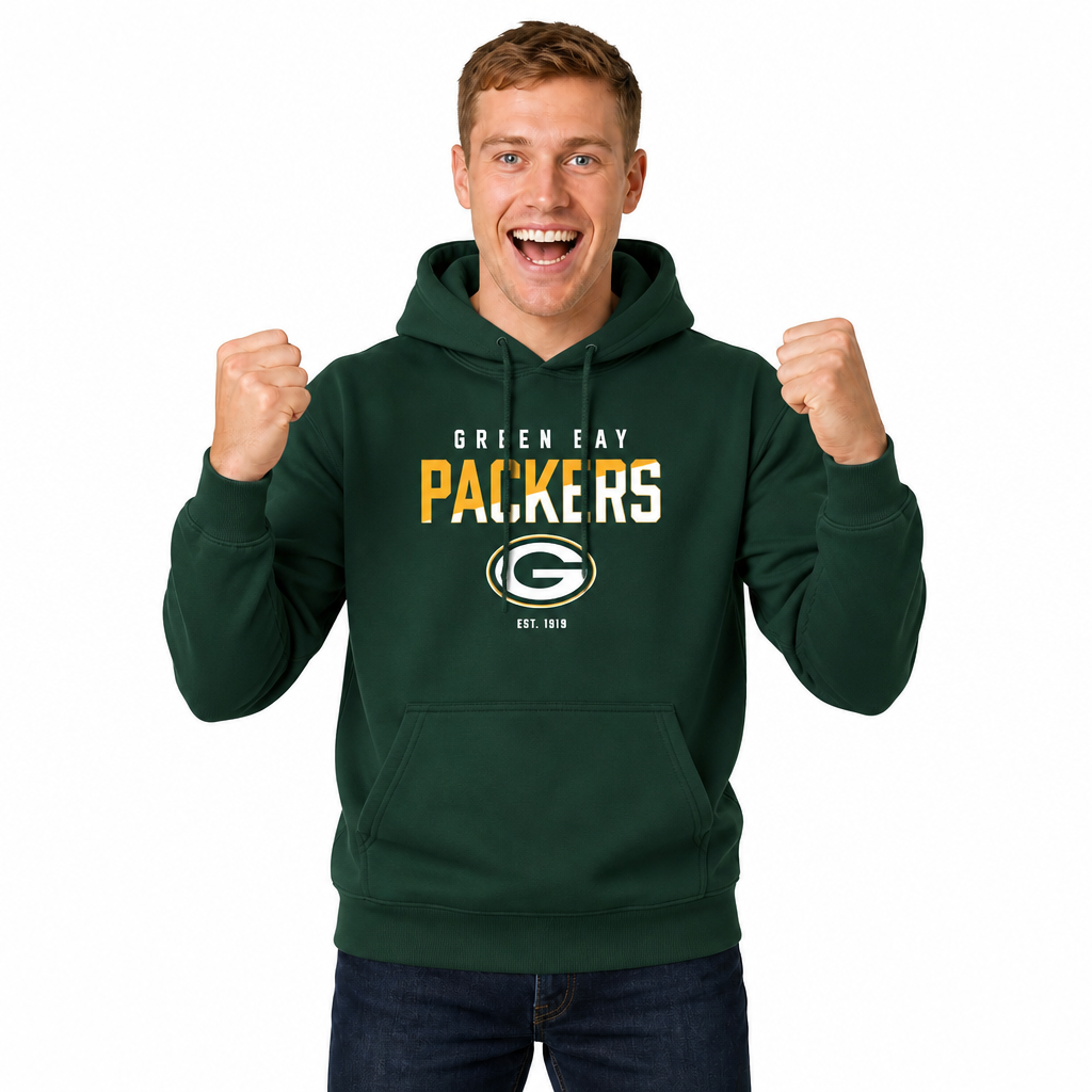 Green Bay Packers Packers Hoodie Fleece Sweatshirt for Men and Women - Forest Green