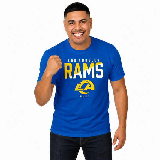Los Angeles Rams NFL Color Block Tee - Royal