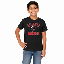 Atlanta Falcons Youth NFL Football T-Shirt - Black