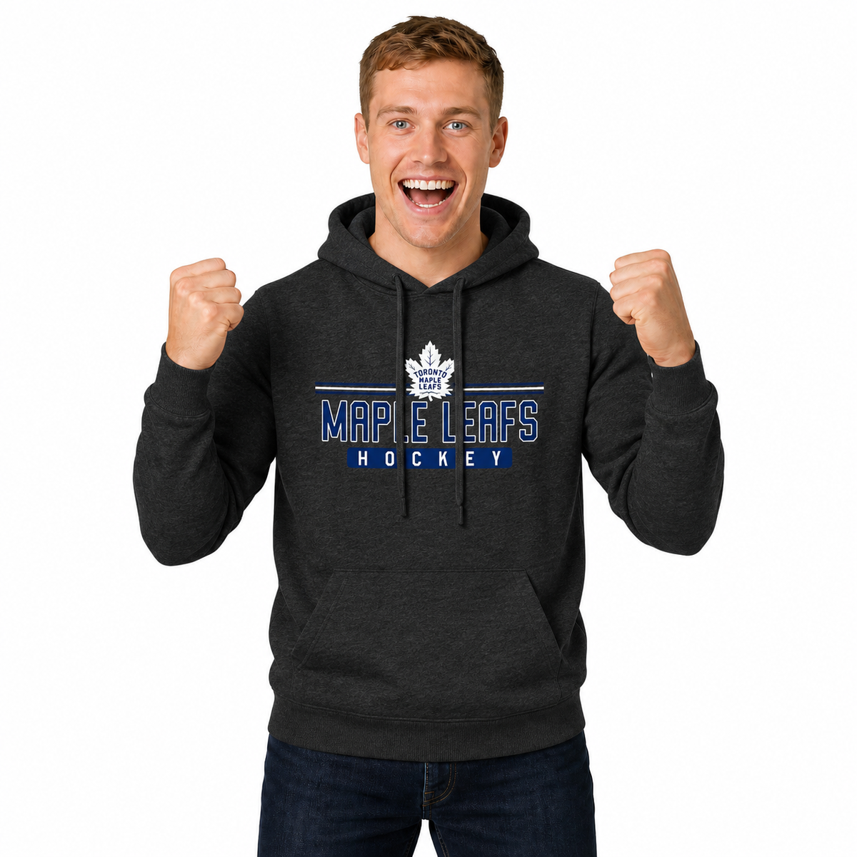 Toronto Maple Leafs Maple Leafs Hoodie Sweatshirt for Men and Women - Charcoal
