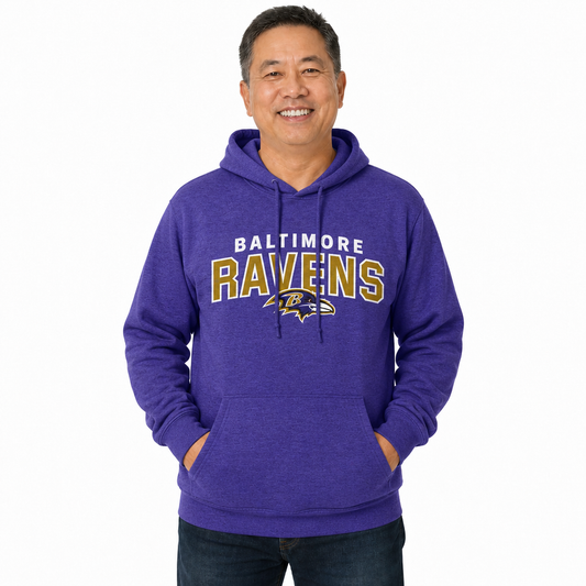 Baltimore Ravens Starting Fresh Fleece Hoodie - Purple