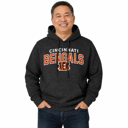 Cincinnati Bengals Starting Fresh Fleece Hoodie - Black Heather