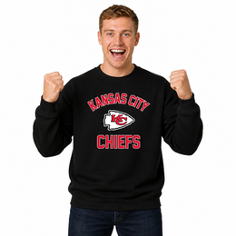 Kansas City Chiefs NFL Adult Gameday Football Crewneck Sweatshirt - Red