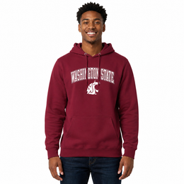 Washington State Cougars Arch & Logo Gameday Hoodie - Cardinal