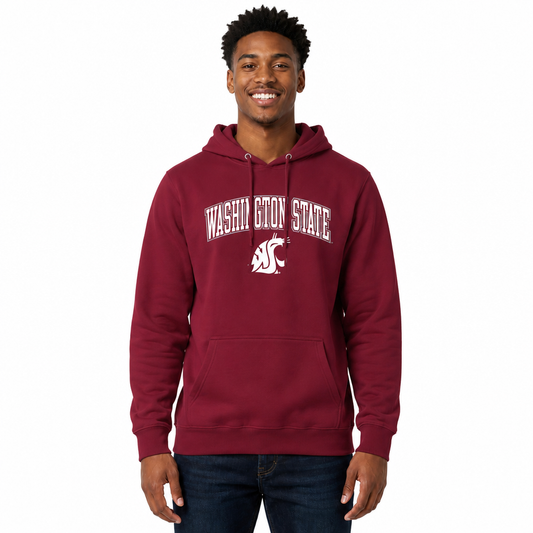 Washington State Cougars Arch & Logo Gameday Hoodie - Cardinal