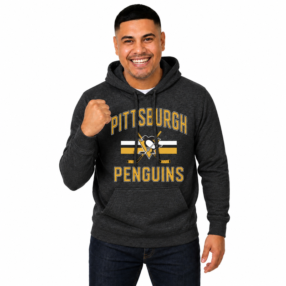 Pittsburgh Penguins Penguins Hoodie Fleece Hooded Sweatshirt - Black