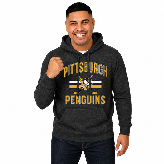 Pittsburgh Penguins Penguins Hoodie Fleece Hooded Sweatshirt - Black