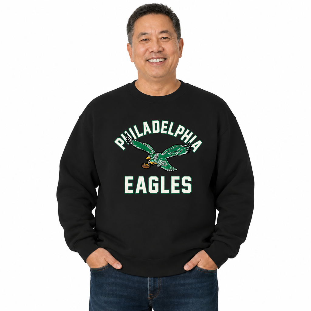 Philadelphia Eagles Gameday Crewneck Sweatshirt - Black