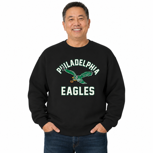 Philadelphia Eagles Gameday Crewneck Sweatshirt - Black