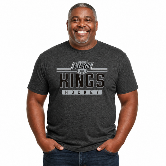 Los Angeles Kings T-Shirt NHL Heather Charcoal - Charcoal