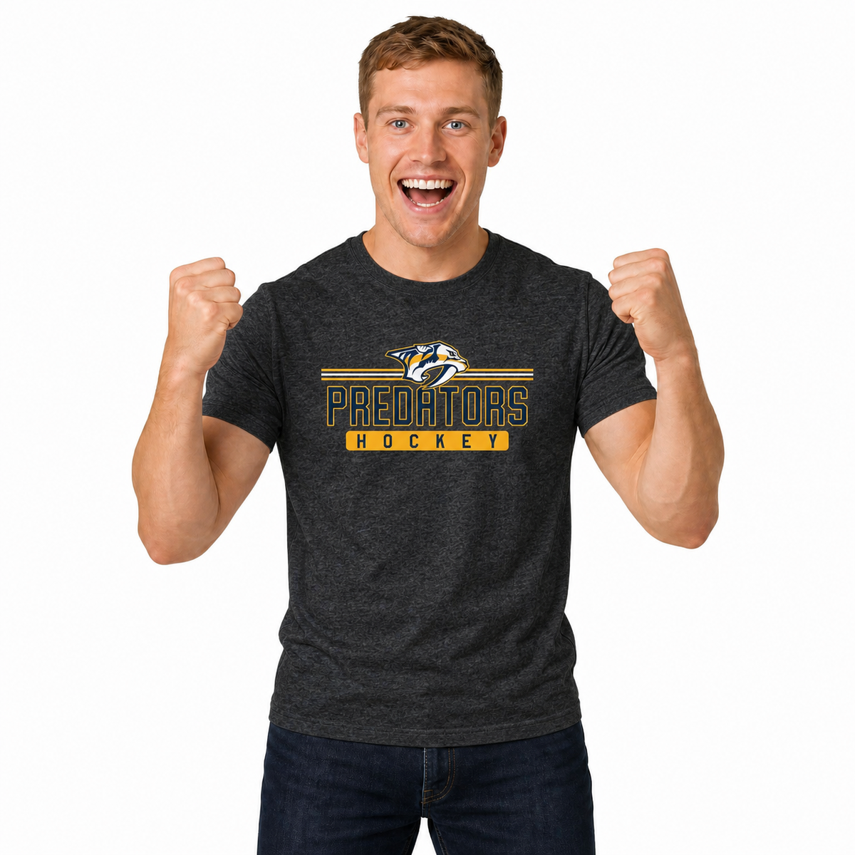 Nashville Predators T-Shirt NHL Heather Charcoal - Charcoal