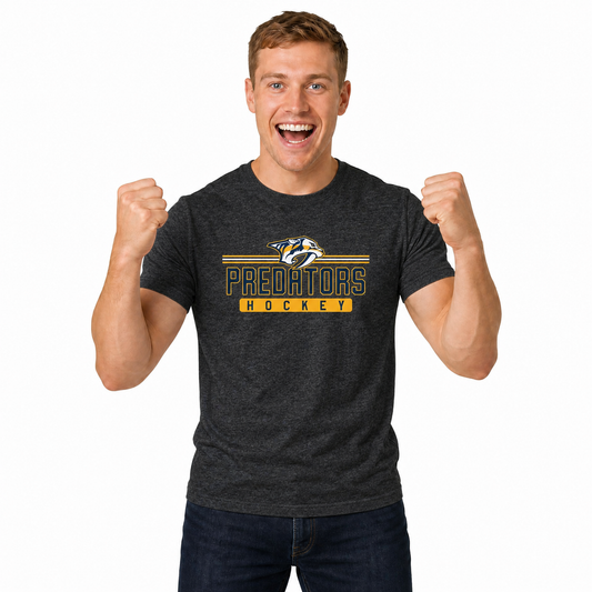 Nashville Predators T-Shirt NHL Heather Charcoal - Charcoal