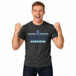 Seattle Kraken T-Shirt NHL Heather Charcoal - Charcoal