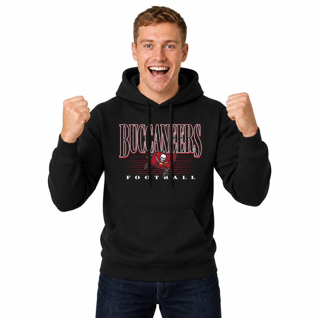 Tampa Bay Buccaneers  NFL Overtime Blueprint Pullover Hoodie Men Women - Black