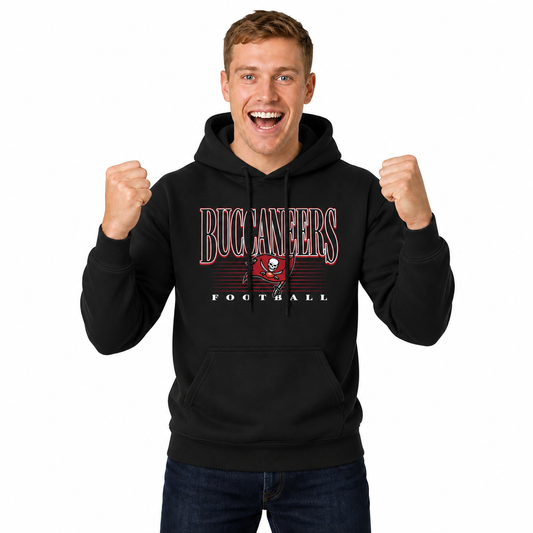 Tampa Bay Buccaneers NFL Overtime Blueprint Pullover Hoodie Men Women - Black