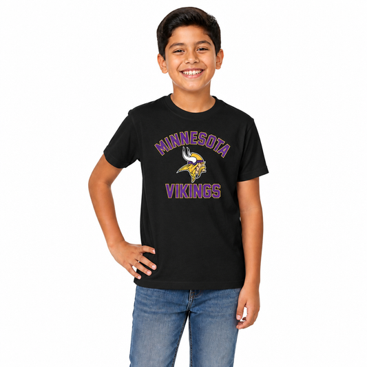 Minnesota Vikings Youth NFL Football T-Shirt - Purple
