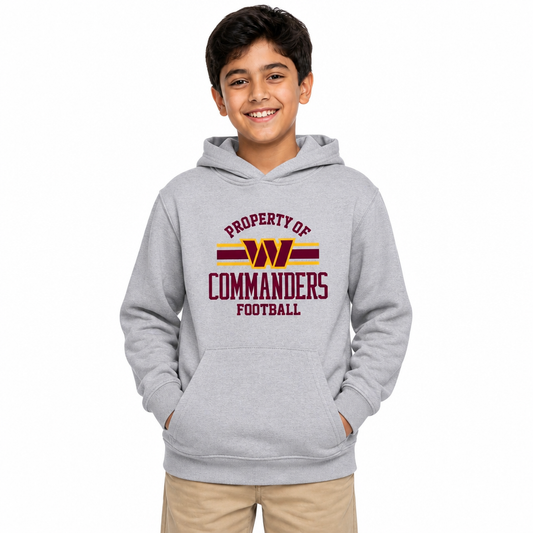 Washington Commanders NFL Youth Property Of Hooded Sweatshirt - Sport Gray