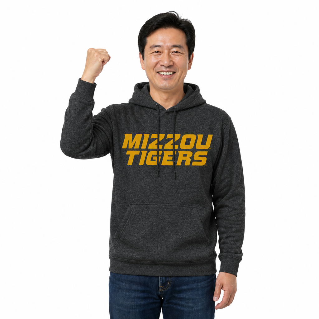 Missouri Tigers NCAA Fan Hoodie Sweatshirt Men Women - Charcoal