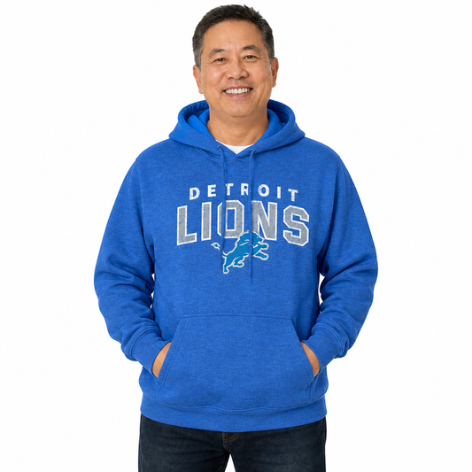 Detroit Lions Starting Fresh Fleece Hoodie - Royal