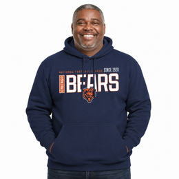 Chicago Bears NFL Modern Endzone Fleece Hoodie Navy Sweatshirt - Navy