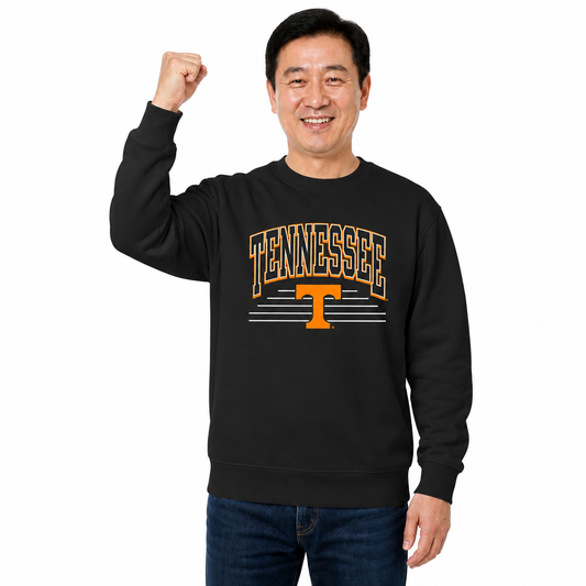 Tennessee Volunteers NCAA Overtime Classics Crewneck Sweatshirt Men Women - Black
