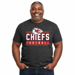 Kansas City Chiefs NFL Adult MVP True Fan T-Shirt - Charcoal