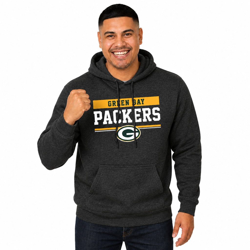 Green Bay Packers Charcoal Gameday Hoodie - Charcoal