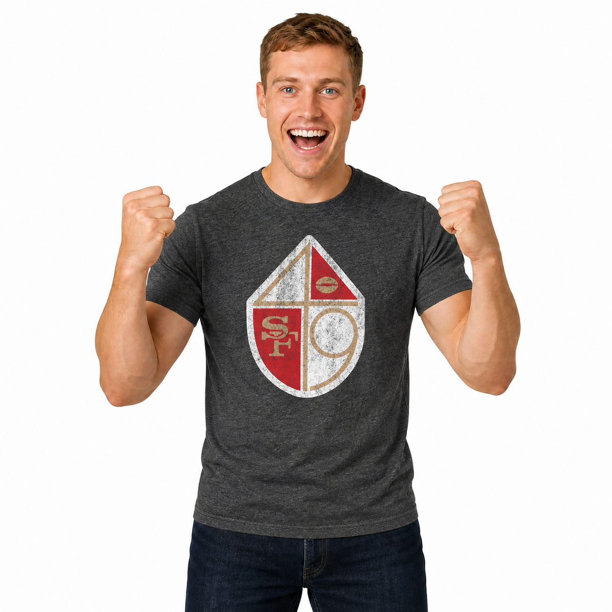 San Francisco 49ers NFL Throwback Tee - Team Color