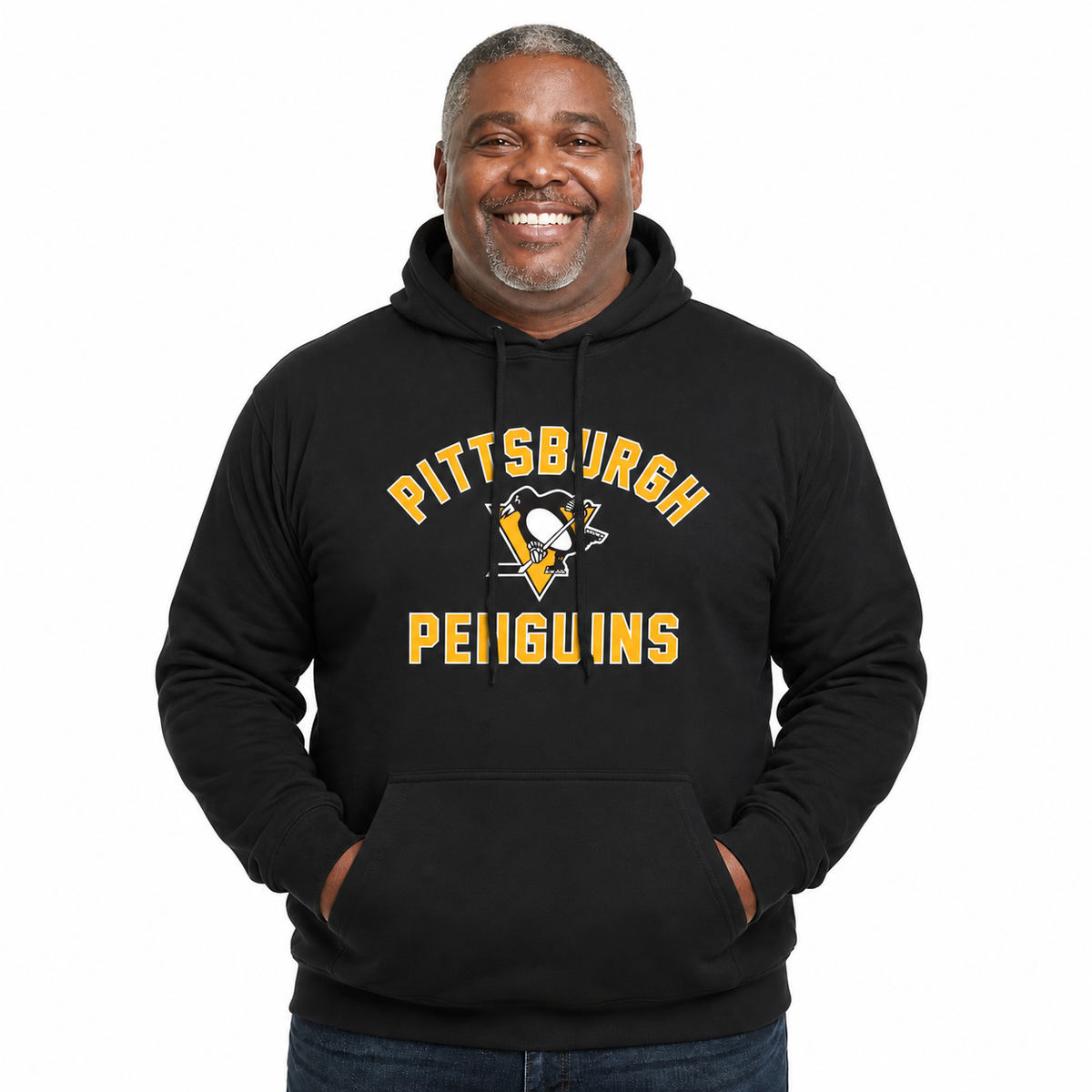 Pittsburgh Penguins Hoodie Pullover Sweatshirt - Black
