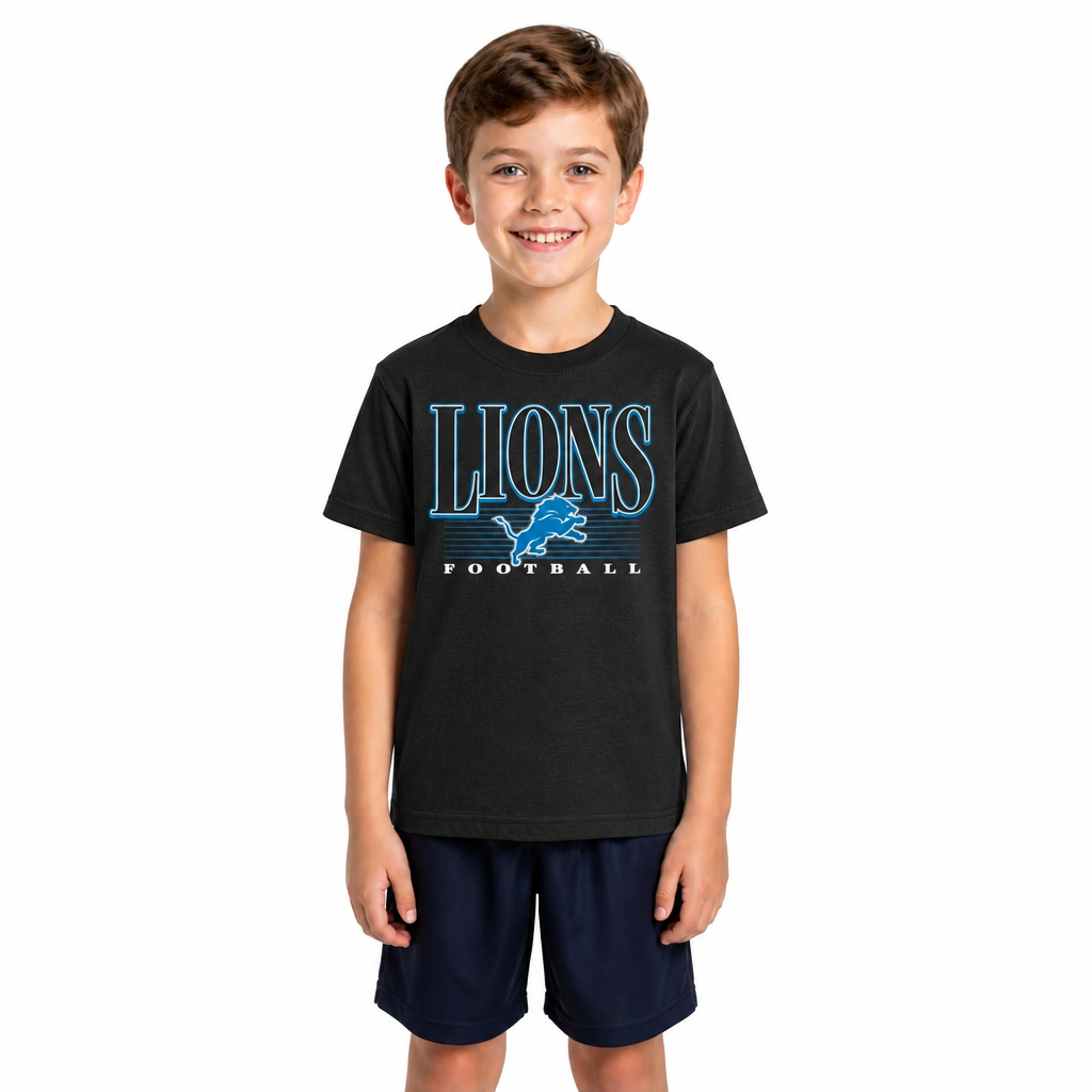 Detroit Lions NFL Youth Overtime T-Shirt - Black