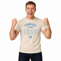 Tennessee Titans Big Date Tag-Less T-Shirt - Natural