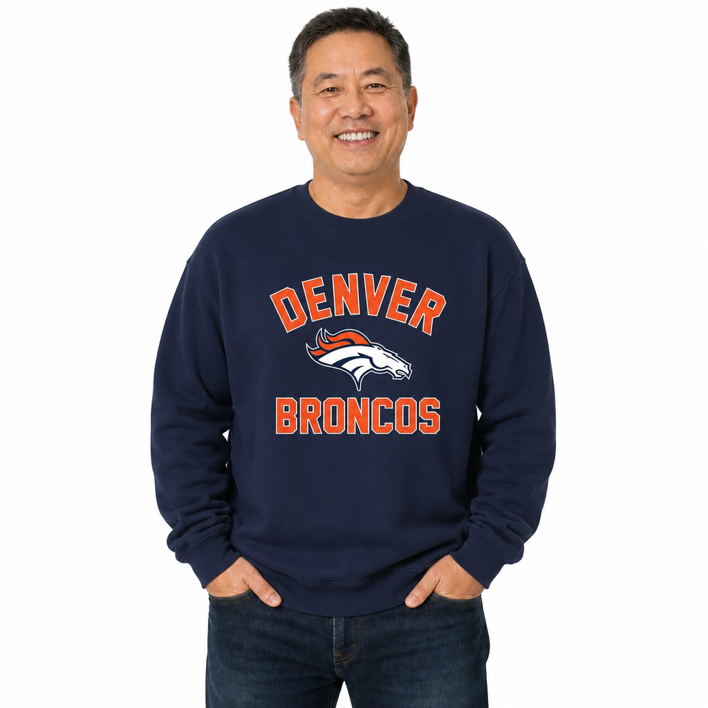 Denver Broncos NFL Crewneck Sweatshirt - Navy