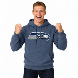 Seattle Seahawks Modern Throwback Fleece Hoodie - Navy