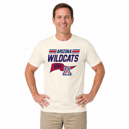 Arizona Wildcats Varsity Club Pennant Shirt - Off White