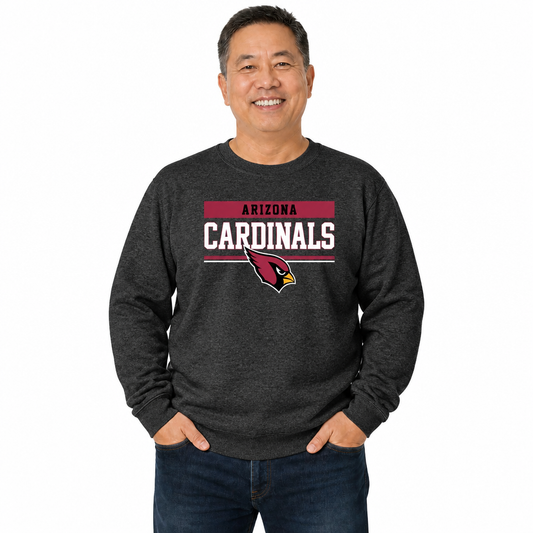 Arizona Cardinals NFL Team Block Crewneck Sweatshirt - Charcoal
